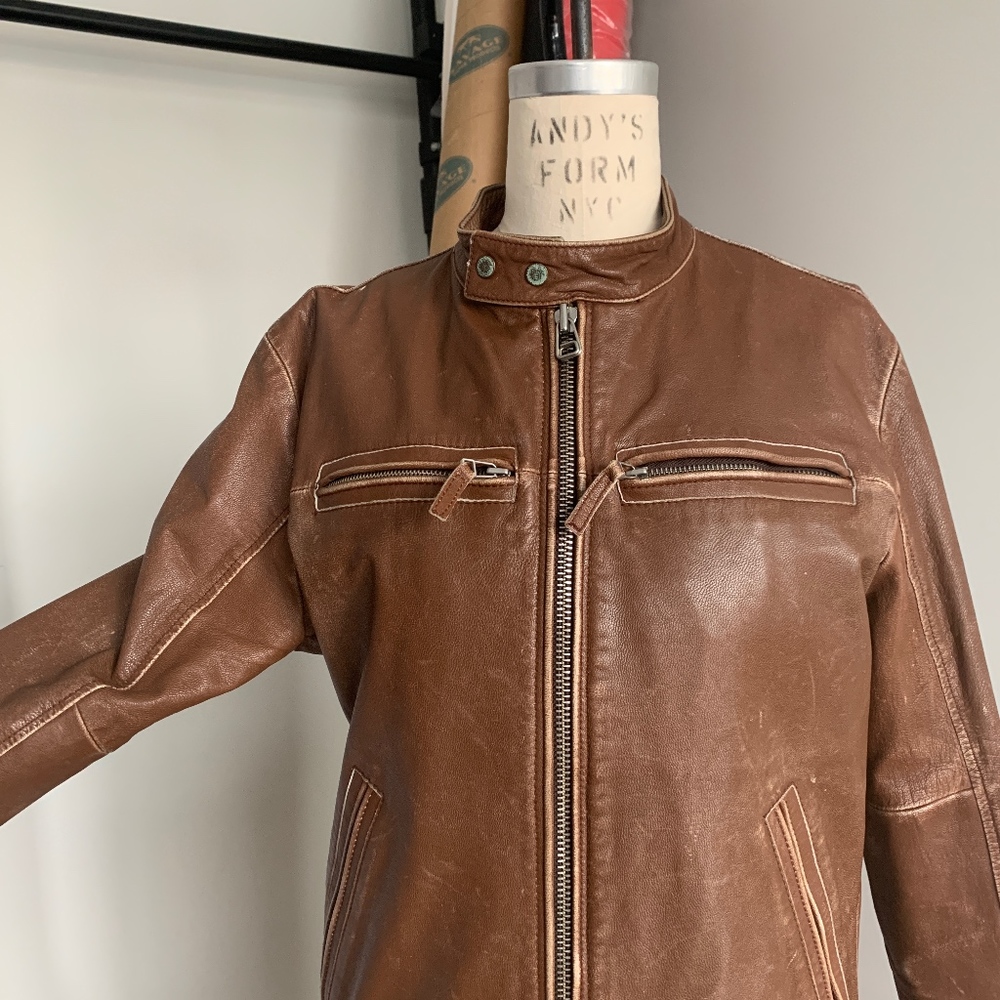 Diesel Vintage Leather Motorcycle Jacket